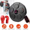 Music Boxing Machine Electronic Wall Target Punching Pad LED Lighted Sandbag Boxing Training Machine Exercise Equipment with Adult Boxing Gloves