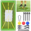 18.85x9.25x0.35in Golf Training Mat for Swing Detection Batting Path Feedback Practice Pad Portable Rolling Golf Training Aid Mat for Indoor Outdoor