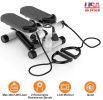 Stepper for Exercise Mini Fitness Stepper with 2 Resistance Bands LCD Monitor Max 330.7LBS Load Stair Stepper Quiet Stepper