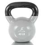 Vinyl Coated Iron Kettlebell (Option: 40lb)