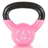 Vinyl Coated Iron Kettlebell (Option: 5lb)