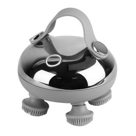 Electric Scalp Massager Rechargeable Head Mssager IPX7 Waterproof Dog Cat Massager with Red Light 3 Modes 3 Types of Massage Claws for Men Women Elder (Option: ScalpMassager Silver)