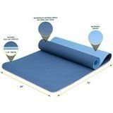 Natura TPE Yoga Mat 1/4" (Option: Blue/Aqua)