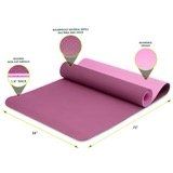 Natura TPE Yoga Mat 1/4" (Option: Purple/ Pink)