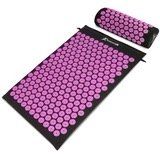 Acupressure Mat and Pillow Set (Option: Black/Pink)