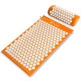 Acupressure Mat and Pillow Set (Option: Orange)