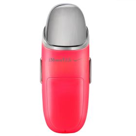 Nano Facial Mister Nano Cool Mist Facial Sprayer Portable Handy Face Steamer Moisturizing Massager USB Charge (Option: Massageatomizer Red)