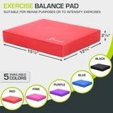 Exercise Balance Pad 15.5x12.75-in (Option: Red)