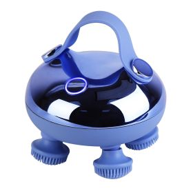 Electric Scalp Massager Rechargeable Head Mssager IPX7 Waterproof Dog Cat Massager with Red Light 3 Modes 3 Types of Massage Claws for Men Women Elder (Option: ScalpMassager Purple)